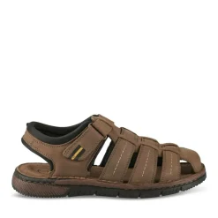 Sandales COGNAC Homme CUIR Motif Uni Scratch