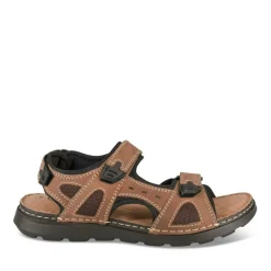 Sandales COGNAC Homme CUIR Motif Uni Scratch