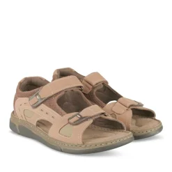 Sandales COGNAC Homme CUIR Motif Uni Scratch