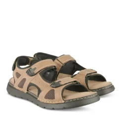 Sandales COGNAC Homme CUIR Motif Uni Scratch