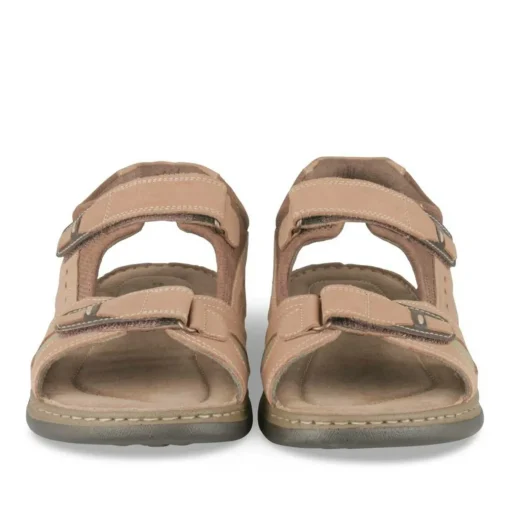 Sandales COGNAC Homme CUIR Motif Uni Scratch