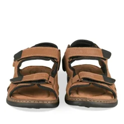 Sandales COGNAC Homme CUIR Motif Uni Scratch