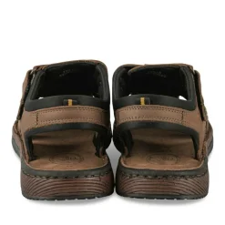 Sandales COGNAC Homme CUIR Motif Uni Scratch