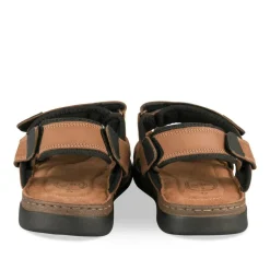 Sandales COGNAC Homme CUIR Motif Uni Scratch