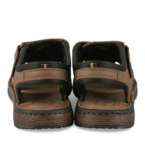 Sandales COGNAC Homme CUIR Motif Uni Scratch