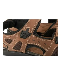 Sandales COGNAC Homme CUIR Motif Uni Scratch