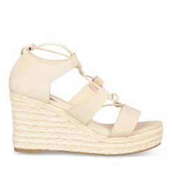 Sandales Corde BEIGE Femme Lacets