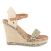 Sandales Corde BEIGE Femme Motif Uni Boucle