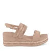 Sandales Corde BEIGE Femme Motif Paillettes Boucle