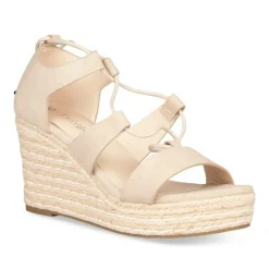 Sandales Corde BEIGE Femme Lacets