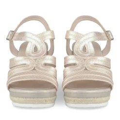 Sandales Corde BEIGE Femme Motif Animal Boucle