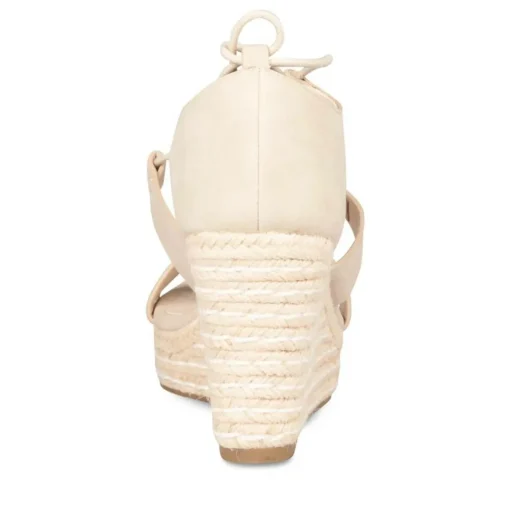Sandales Corde BEIGE Femme Lacets