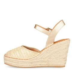 Sandales Corde BEIGE Femme Boucle