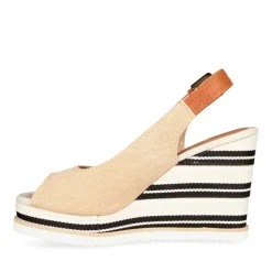 Sandales Corde BEIGE Femme Boucle