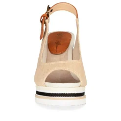 Sandales Corde BEIGE Femme Boucle