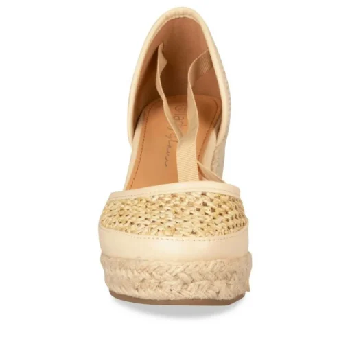 Sandales Corde BEIGE Femme Lacets