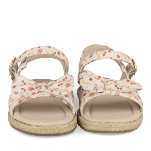 Sandales Corde BEIGE Fille Motif Multicolore Scratch