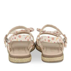 Sandales Corde BEIGE Fille Motif Multicolore Scratch