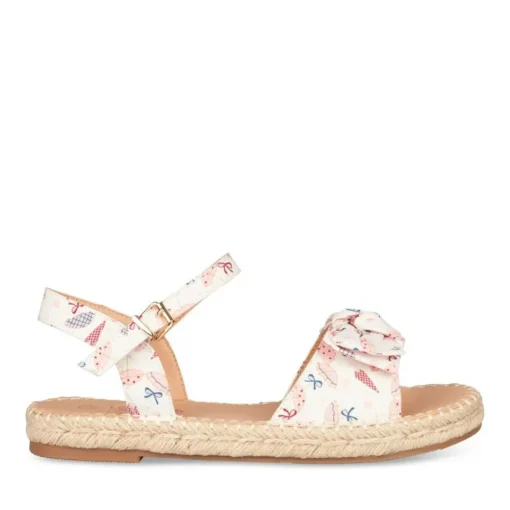 Sandales Corde BLANC Fille Boucle