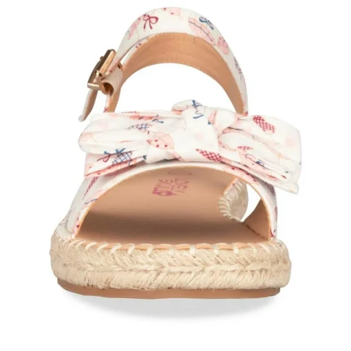 Sandales Corde BLANC Fille Boucle