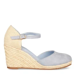 Sandales Corde BLEU Femme Boucle