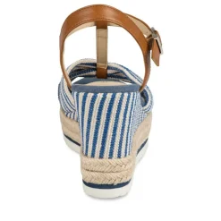 Sandales Corde BLEU Femme Motif Uni