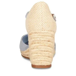 Sandales Corde BLEU Femme Boucle