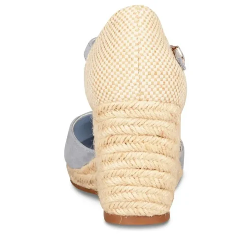 Sandales Corde BLEU Femme Boucle