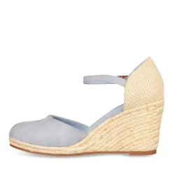 Sandales Corde BLEU Femme Boucle