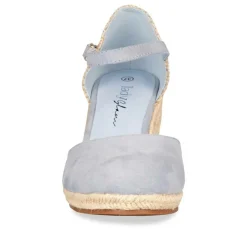 Sandales Corde BLEU Femme Boucle