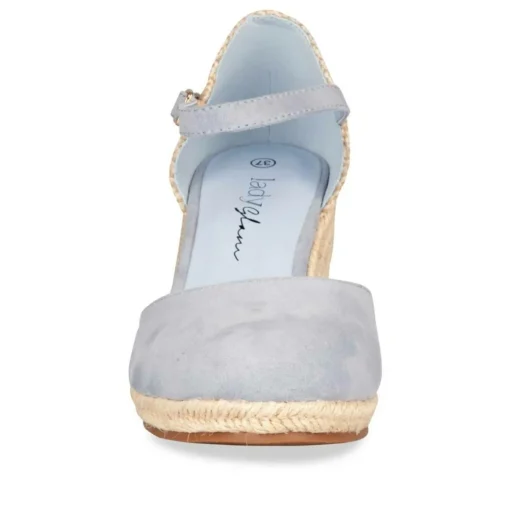 Sandales Corde BLEU Femme Boucle