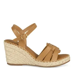 Sandales Corde COGNAC Femme Motif Uni Boucle