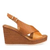 Sandales Corde COGNAC Femme Boucle