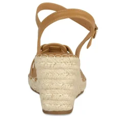Sandales Corde COGNAC Femme Motif Uni Boucle