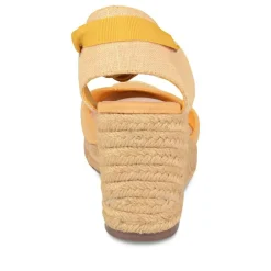 Sandales Corde JAUNE Femme