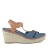 Sandales Corde MARINE Femme Motif Uni Boucle