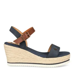 Sandales Corde MARINE Femme Boucle