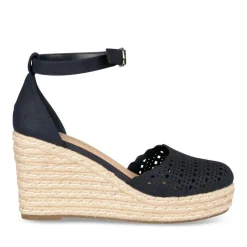Sandales Corde MARINE Femme Motif Uni Boucle