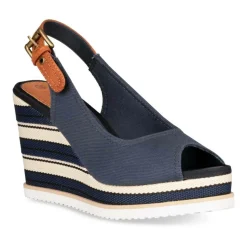 Sandales Corde MARINE Femme Boucle