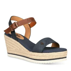 Sandales Corde MARINE Femme Boucle