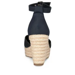 Sandales Corde MARINE Femme Motif Uni Boucle