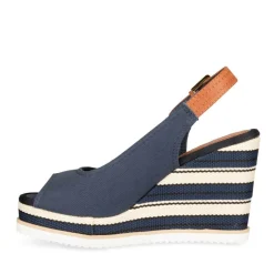 Sandales Corde MARINE Femme Boucle