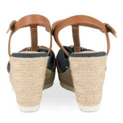 Sandales Corde MARINE Femme Motif Uni Boucle