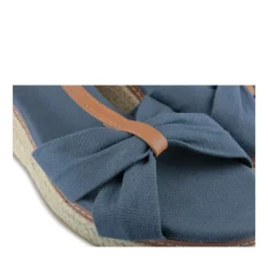 Sandales Corde MARINE Femme Motif Uni Boucle