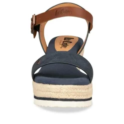 Sandales Corde MARINE Femme Boucle