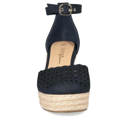 Sandales Corde MARINE Femme Motif Uni Boucle