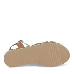 Sandales Corde MARRON Femme Motif Animal Boucle