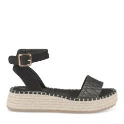 Sandales Corde NOIR Femme Boucle