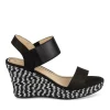Sandales Corde NOIR Femme Motif Uni