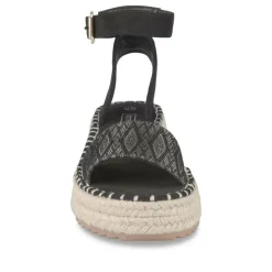 Sandales Corde NOIR Femme Boucle